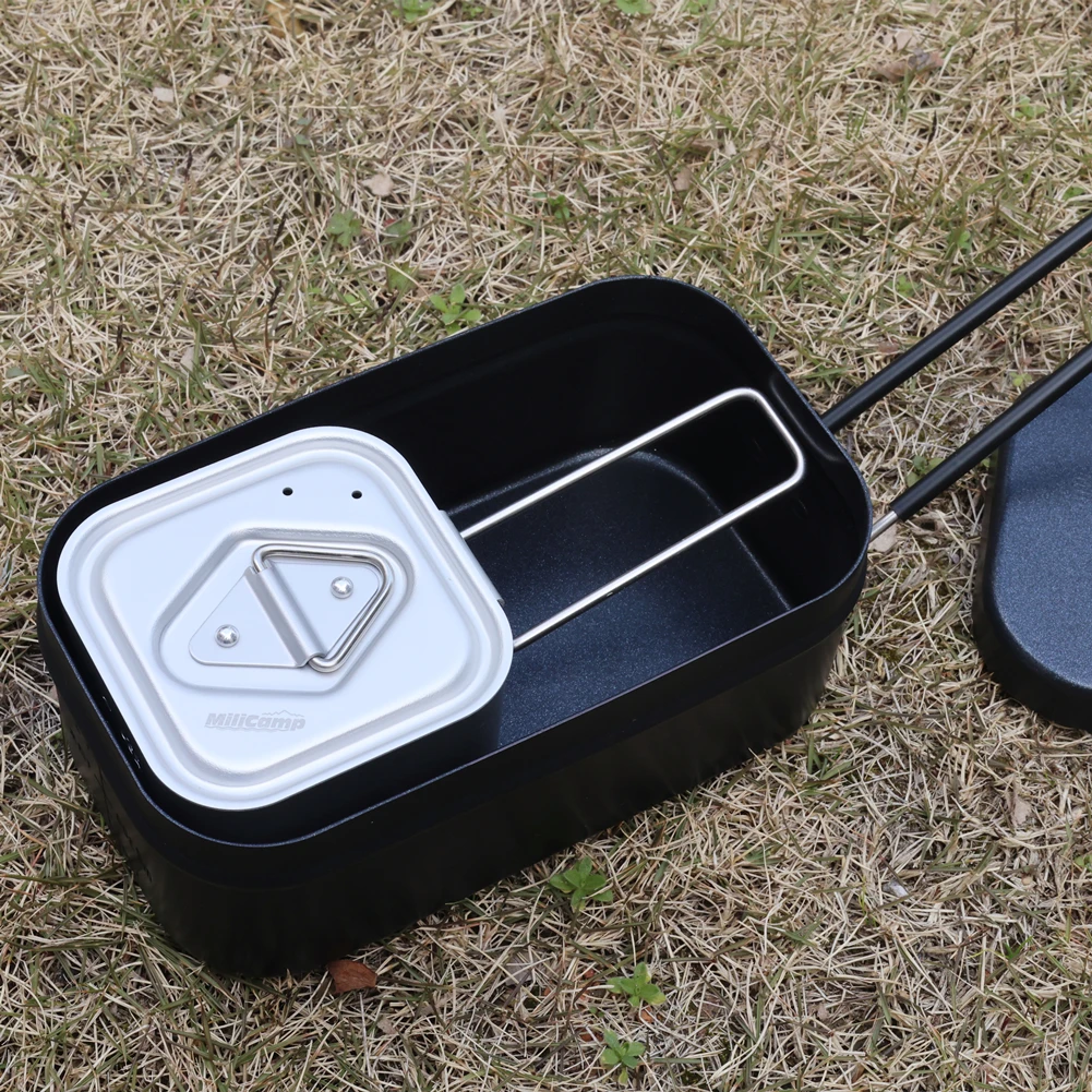 وعاء طهي Solo Camping سعة 300 مل - مجموعة فوضى شخصية خفيفة الوزن، مثالية لحقائب الظهر وجبات المشي لمسافات طويلة، مدمجة وغير لاصقة