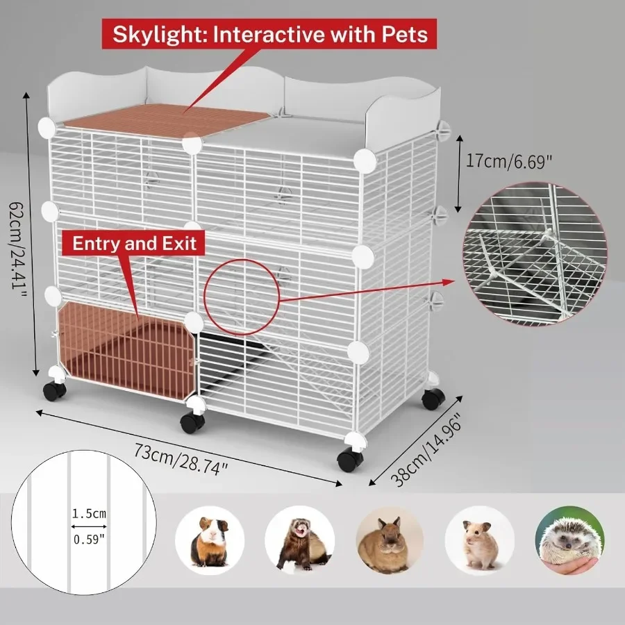 3-Tier Guinea Pig Cage 2