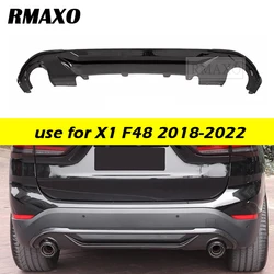 For BMW X1 F48 2016 - 2022 sDrive 20i 18d 18i 20d M Sport Diffuser Car Rear Bumper Lip Spoiler