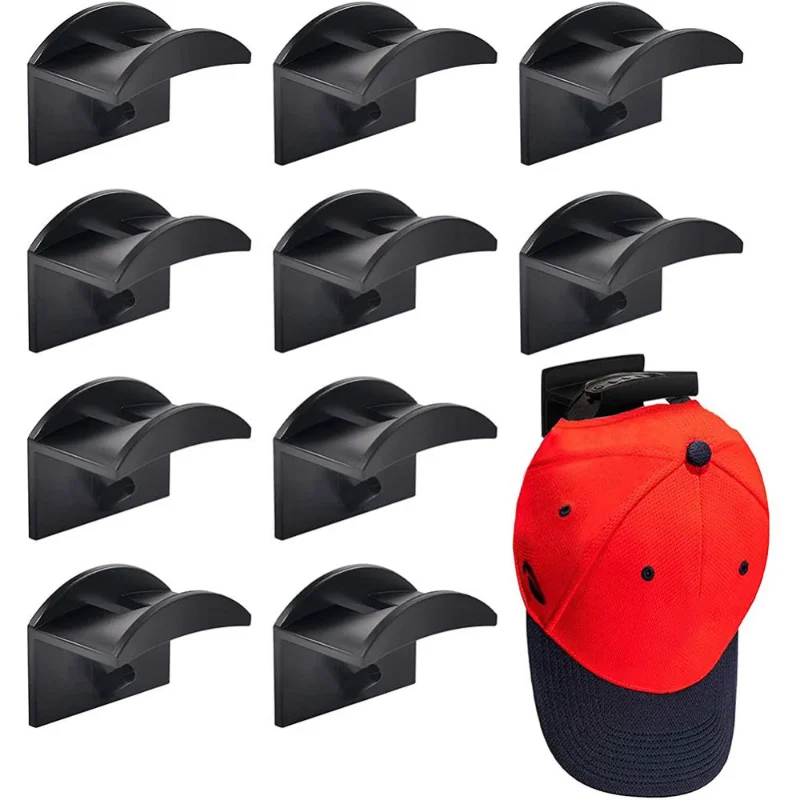 1Pcs Multifunction Hat Storage Holder Rack Baseball Cap Hooks Wall Mounted Hanging Casual Hat Organizer Home Storage Accessories