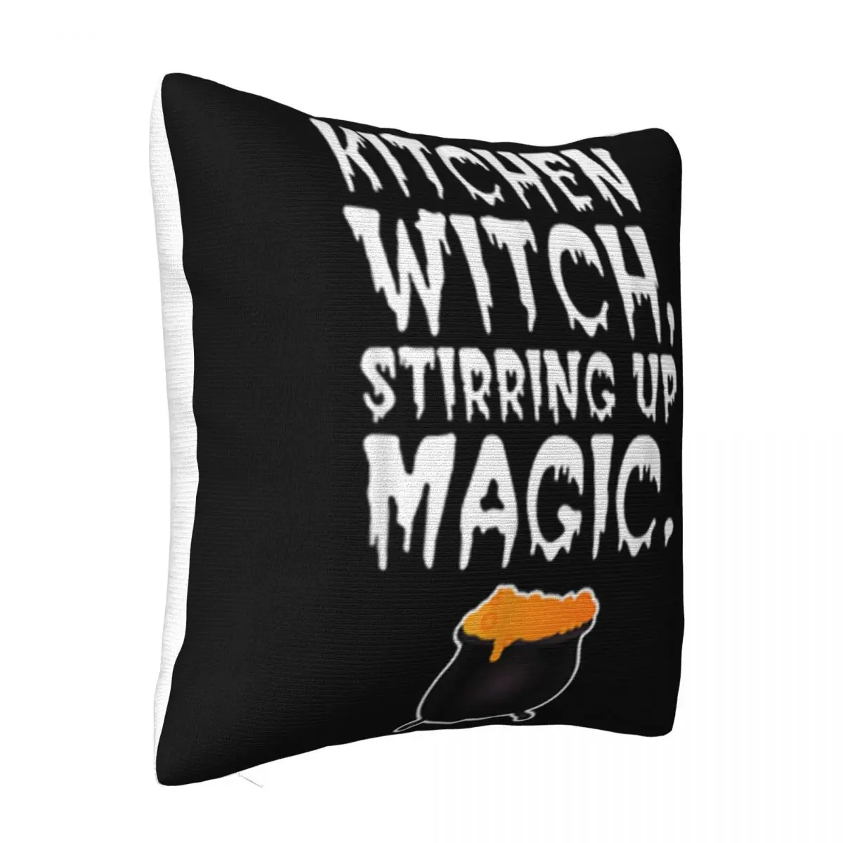 Nice Kitchen Witch Stirring Up Magic Cooking Halloween Colour Personalized Humor Aesthetic Pillow Case