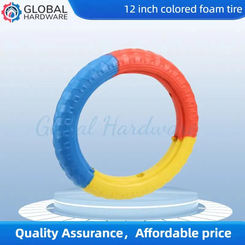 Le pneu en mousse de 12 pouces est applicable aux accessoires de pneus de poussette à roulettes en plastique pour vélos pour enfants