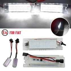 LED License Number Plate Light Lamps For Fiat Bravo Argo 2017-2019 Grande Punto Evo Siena 500L Doblo Croma Marea