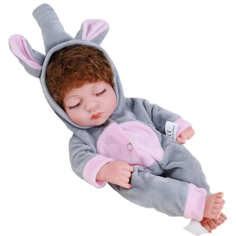 30cm 12inch Full Body Silicone Reborn Bebe Doll Soft Reborn Dolls Realistic Baby Girls Doll Reborn Baby Dolls Children Toys
