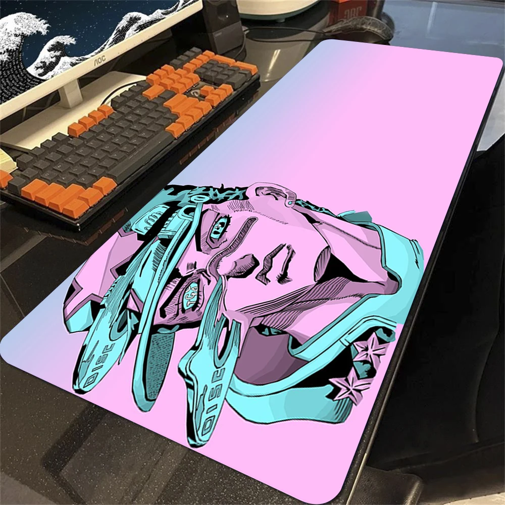Jojo Bizarre Adventure Gamer Keyboard Pad Non-slip Mat Mousepad Anime Gaming Accessories Mouse Mats Pad on The Table Diy Deskmat