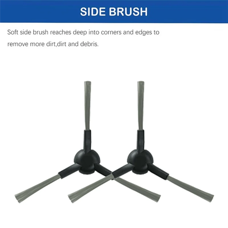 A94E-For JONR P20 PRO قطع غيار المكنسة الكهربائية فرشاة جانبية قطع غيار تنظيف فعالة 10 قطعة