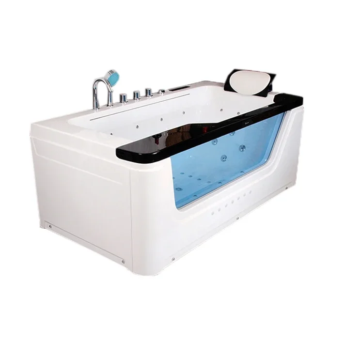 

z Электронная ванна для ванной комнаты, акриловая удобная гидромассажная ванна для отдыха