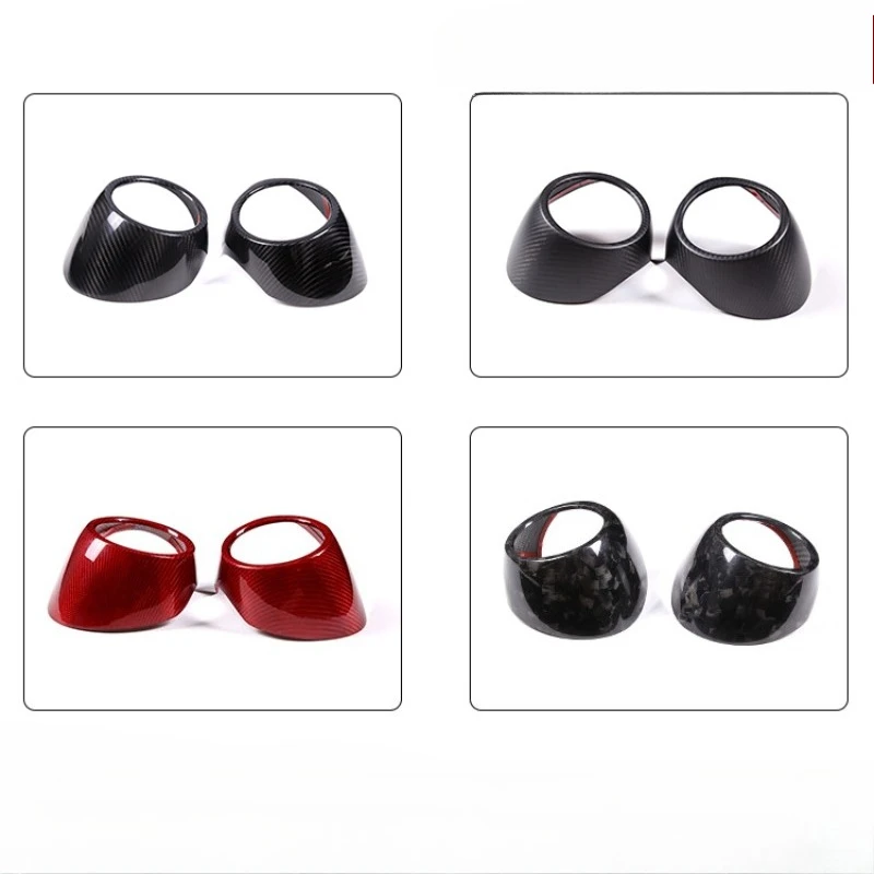 

Для SUBARU BRZ для TOYOTA 86 GR86 GT86, настоящее сухое углеродное волокно, внутренняя передняя розетка, украшение, матовая крышка, модификация