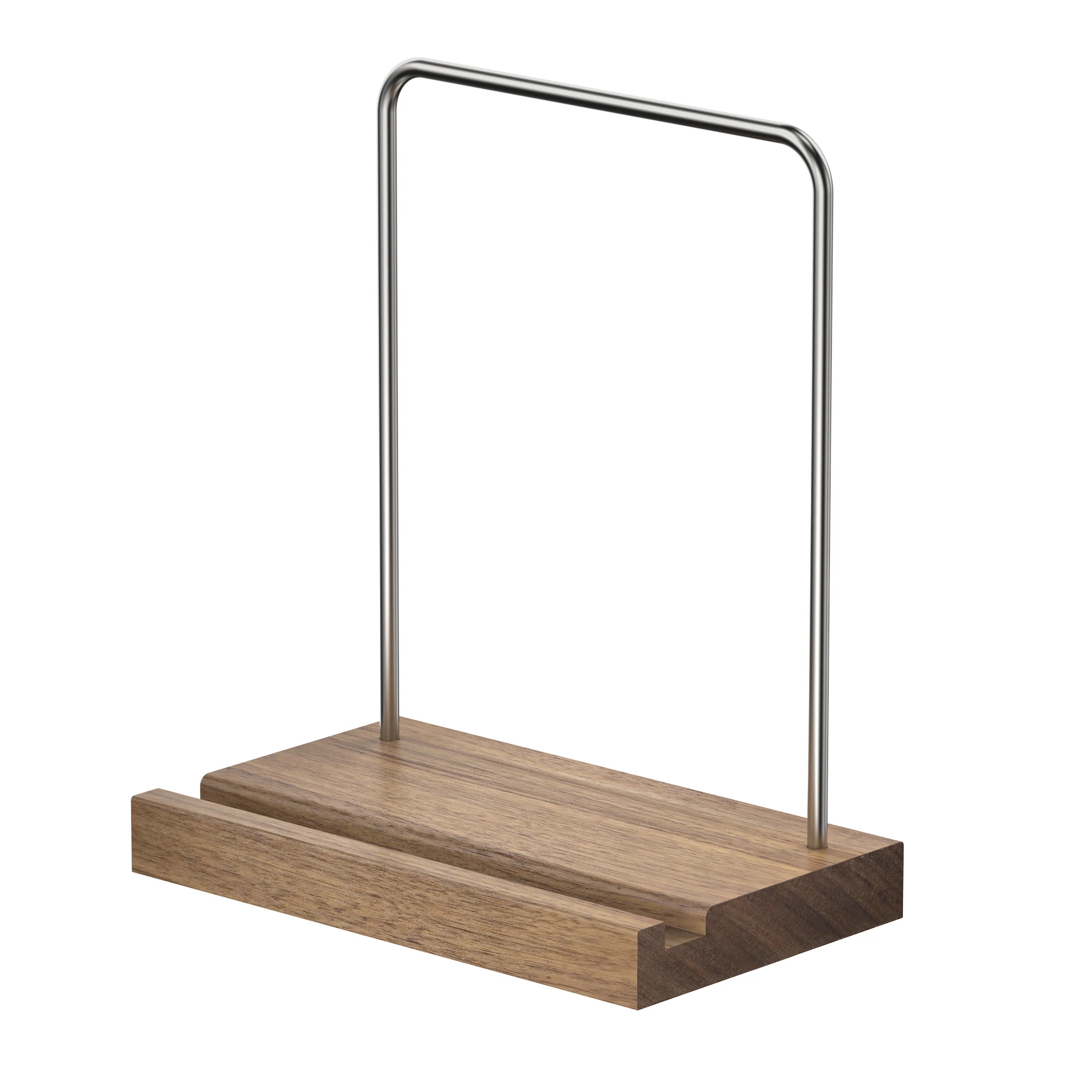 Now Playing Vinyl Record Stand, Walnut Vinyl Display Holder for Albums & LP Storage, Fits All Record Sizes