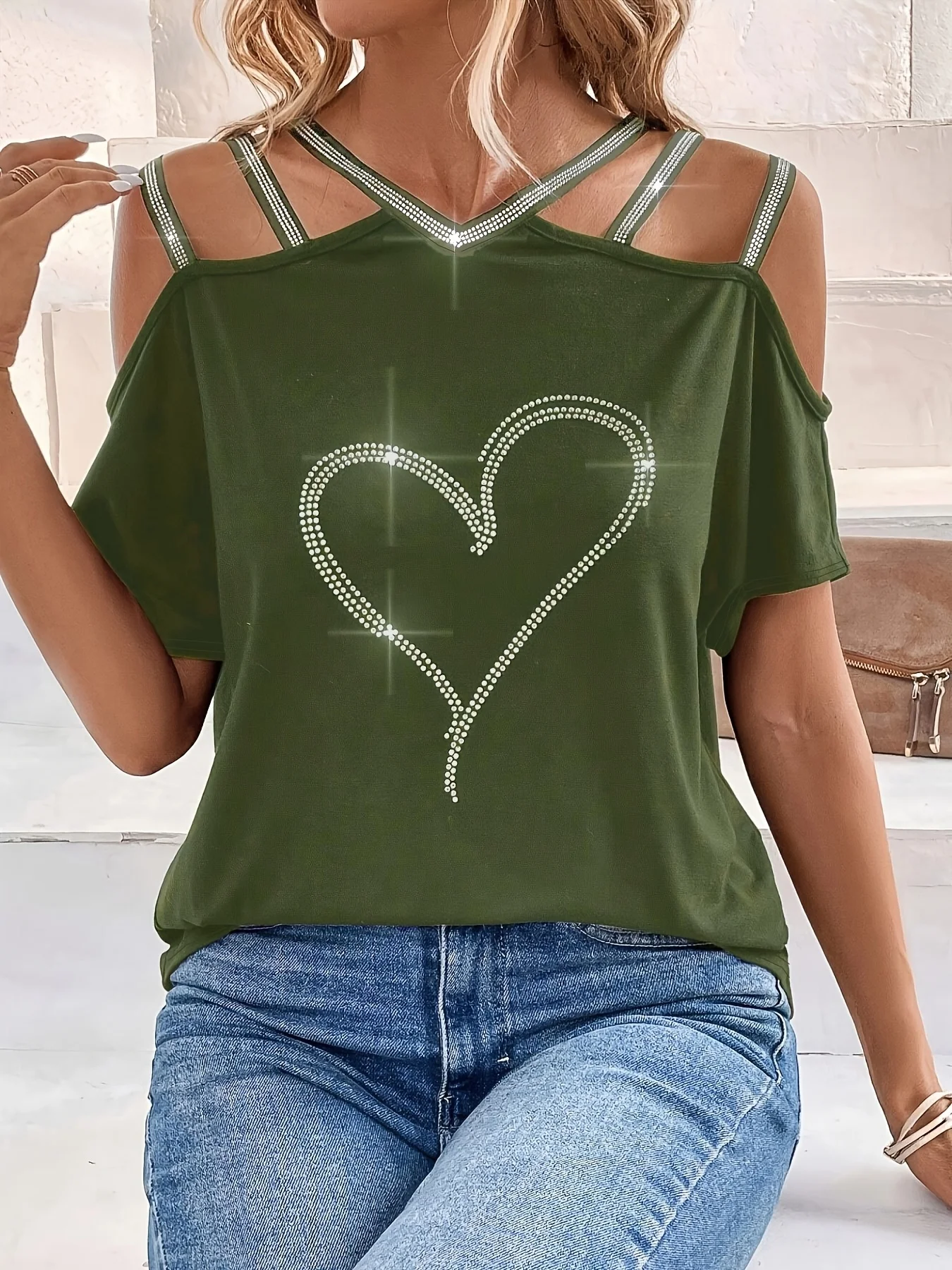 

Оливковый драбин, женский тканый жилет большого размера, женский тканый жилет большого размера, повседневный свободный жилет, подходящий для летней одежды, оливковый драбин