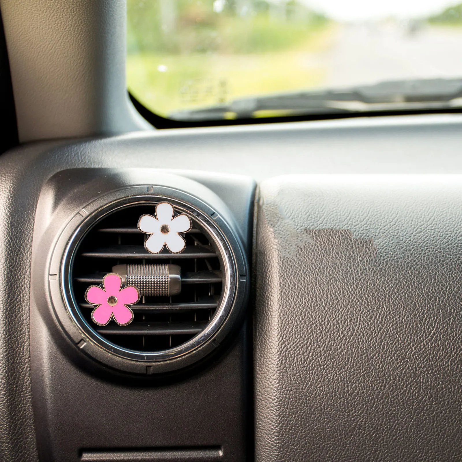 

Car Aromatherapy Decoration Essentials for Women Flower Air Vent Clip Clips Accessories Fresheners Tuyere
