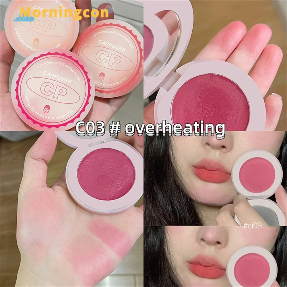 2023 Blush Makeup Palette Mineral Powder Red Rouge Lasting Natural Cream Cheek Tint Orange Peach Pink Blush Women Cosmetic