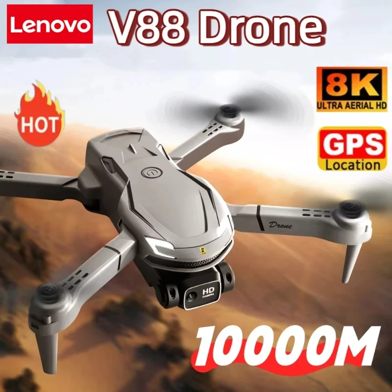 Lenovo V88 Drone 8KHD 5G Professional HD Dual Camera Aerial Photography Remote Control Aircraft Quadcopter Toy UAV  For XIAOMI