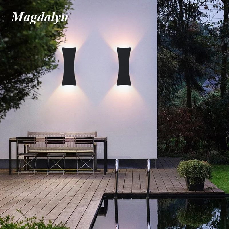 CHILLGIO lampade da parete per interni moderne balcone impermeabile giardino casa alluminio decorativo Led crepuscolo nordico all'alba luci esterne