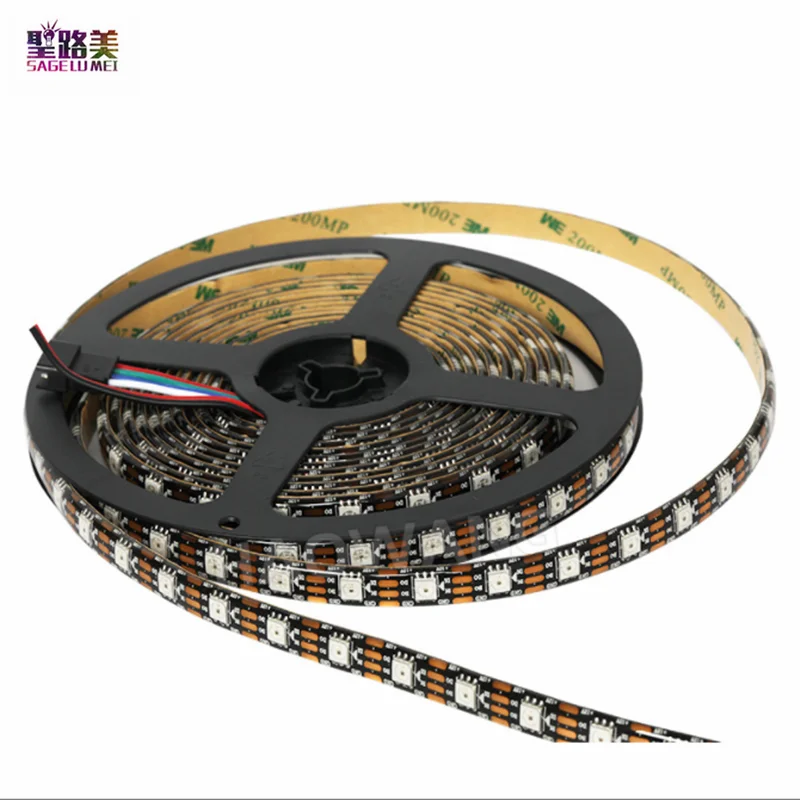 WS2815 DC12V (WS2812/WS2813) RGB LED Pixels Strip Light Individually Addressable LED Dual-Signal Tape 1m/5m 30/60/144 Chip/m