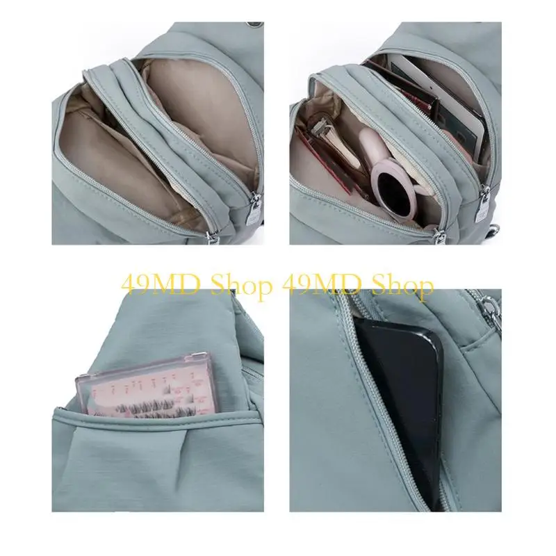 49MD Stylish Commuters Backpacks Nylon Chest Bag for Outdoor Activity and Daily Use