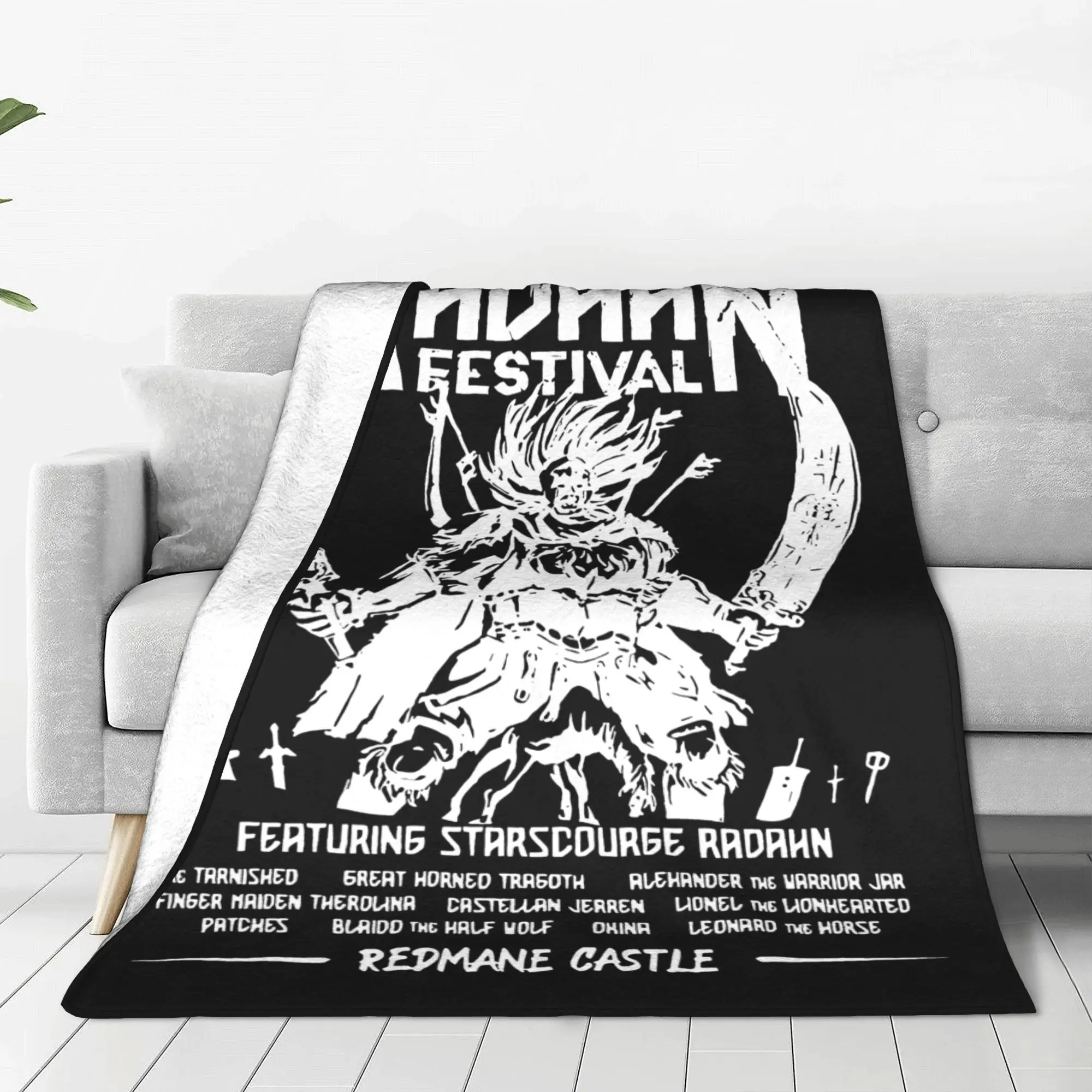 Eldened Ringed Festival Radahn  Blanket  Fuzzy Awesome Soft Throw Blanket for Home Decoration