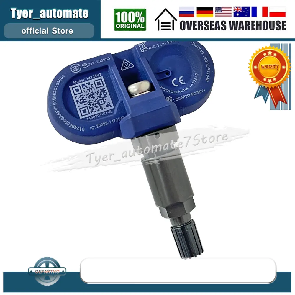 FOR 2021 2022 Tesla Model 3  Model Y Model S Model X Bluetooth Tpms Sensor 1490701 1472547 1490701-01-B 1490701-01-C 149070101B