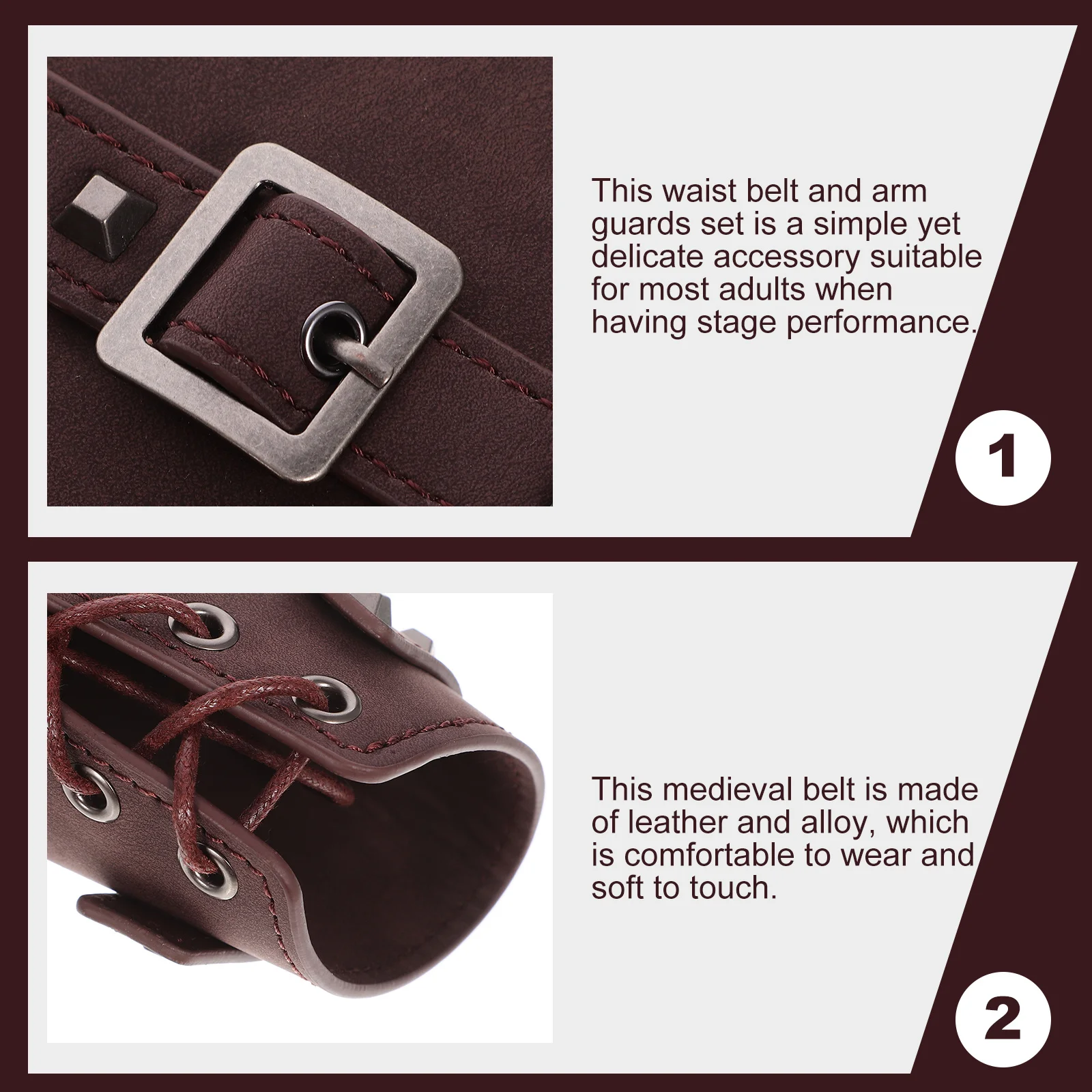 1 conjunto de protetores de braço cinto medieval renascentista acessórios traje para adultos viking cosplay masculino feminino cinto vintage