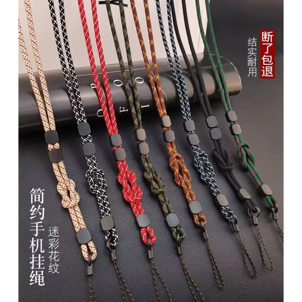 Tracolla per telefono con catena appesa al collo anti-smarrimento Cordino per cellulare colorato intrecciato a mano Cordino lungo staccabile regolabile a doppio uso