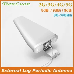 2G 3G 4G LTE 5G Log Periodic Antenna Wideband External LPDA Outdoor Yagi Antenna for Cellphone Amplifier Signal Booster Repeater