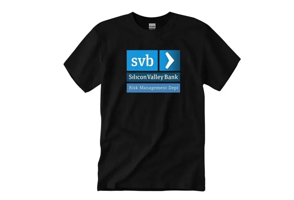 

SVB Silicon Valley Bank Risk Management Department T-Shirt 100% Cotton O-Neck Summer Short Sleeve Casual Mens T-shirt Size S-3XL