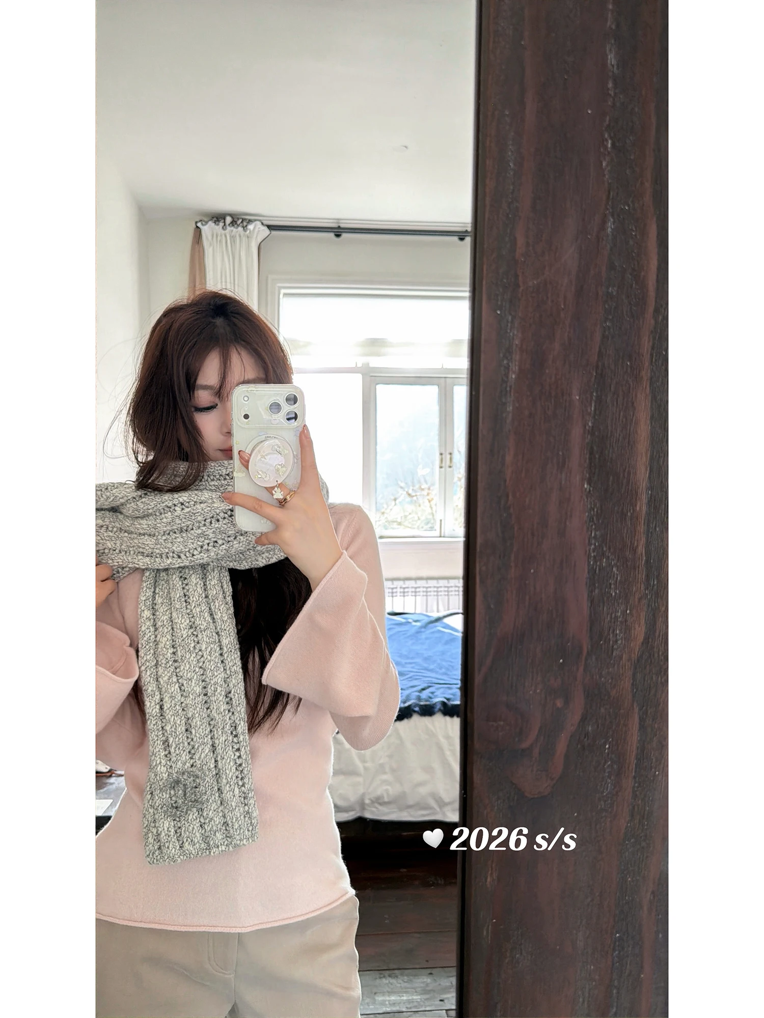 

AHY Gentle Early Spring 00 Wool Waist-Cinching Cuffed Bell Sve round Ne Knitwear Soft Sle Loose Fit Long Sve Crew ...