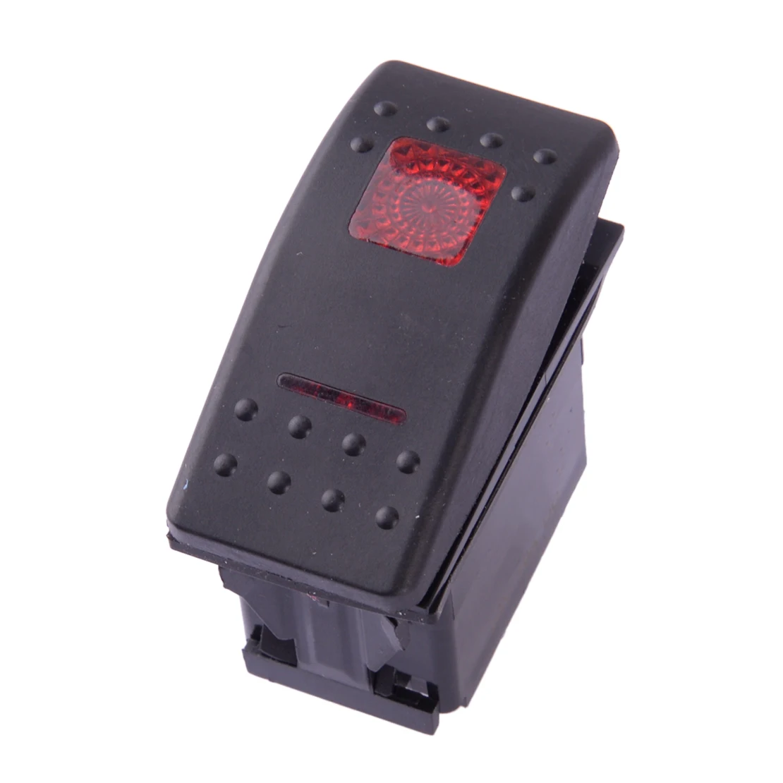 

308-1038 Red LED Light Generator Rocker Start Stop Switch Universal For Boats Autos Trucks