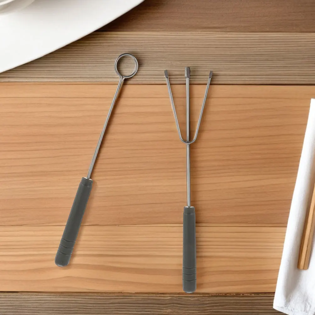 

4Sets Stainless Steel Fondue Forks Set Chocolate Cheese Dipping Tools Settings DIY Food Decoration