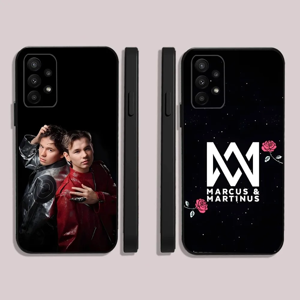 Marcus And M-Martinus Phone Case For Samsung S25,23,22,30,24,10,9,Ultra,Plus,Lite,FE,5G Black Soft Case