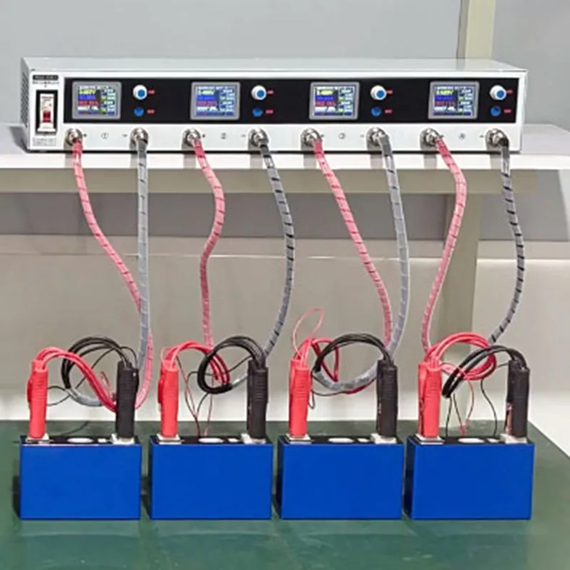 عالية الدقة 4 قناة 5 فولت 50A تهمة كاشف التفريغ بطارية حزمة الجهد التوازن بطارية ليثيوم اختبار السعة