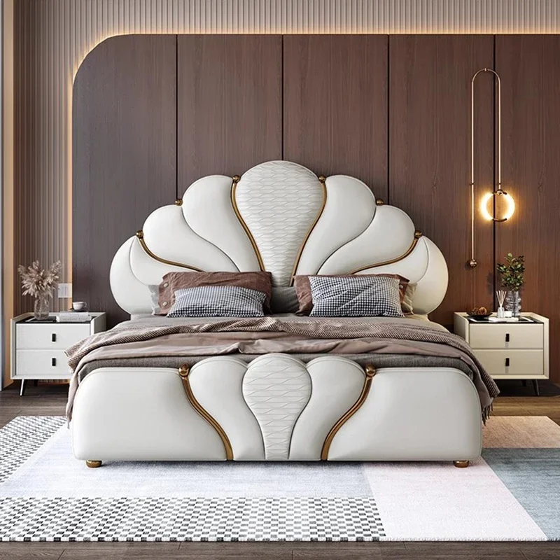 

Princess Bedroom Bed Loft Luxury Frame Modern Massage Bed Sofa Human Dog Wooden Design Letto Matrimoniale Lounge Suite Furniture