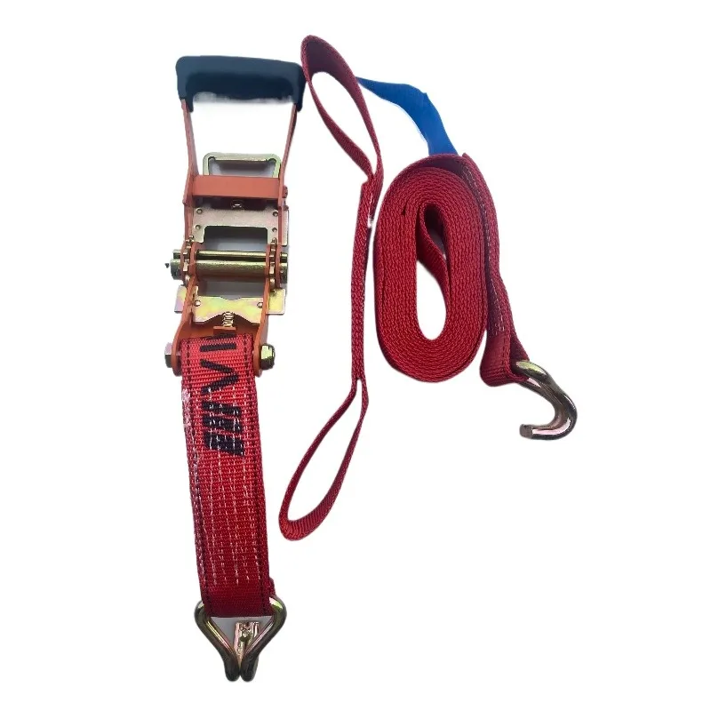 Wrecker rescue trailer special strap 9 tons tension tire fixed strap with rope tensioner