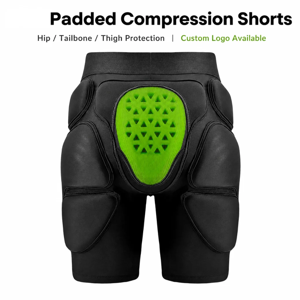 Ready Stock Ski Snowboard Protective Shorts EVA Honeycomb Hip Tailbone Padded Impact Protection Wholesale Low MOQ