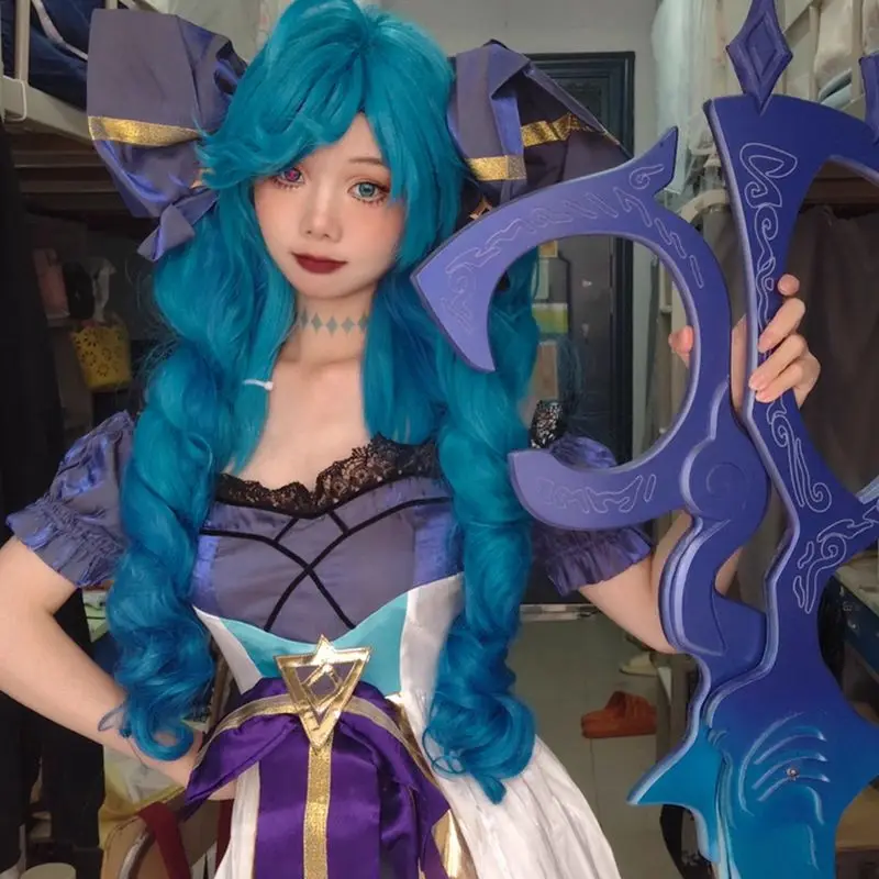 lol-gwen's-new-hero-lingluo-doll-double-spirale-bouche-de-tigre-clip-cos-perruque-exclusive-pour-l'exposition-de-bandes-dessinees