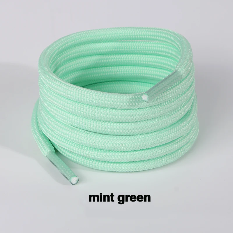 2025 Frühling und Sommer Beliebte Einfarbige Macaron-Schnürsenkel 5mm Runde Polyester Freizeit Unisex-Schnürsenkel – Detail 15