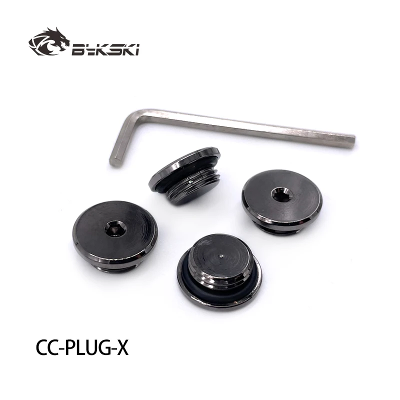 Bykski CC-PLUG-X Brass Ultra Thin Inner Hexagon Water Stop Sealing Lock Computer Water Cooling Acessories G1/4" Fitting End Plug - view 2
