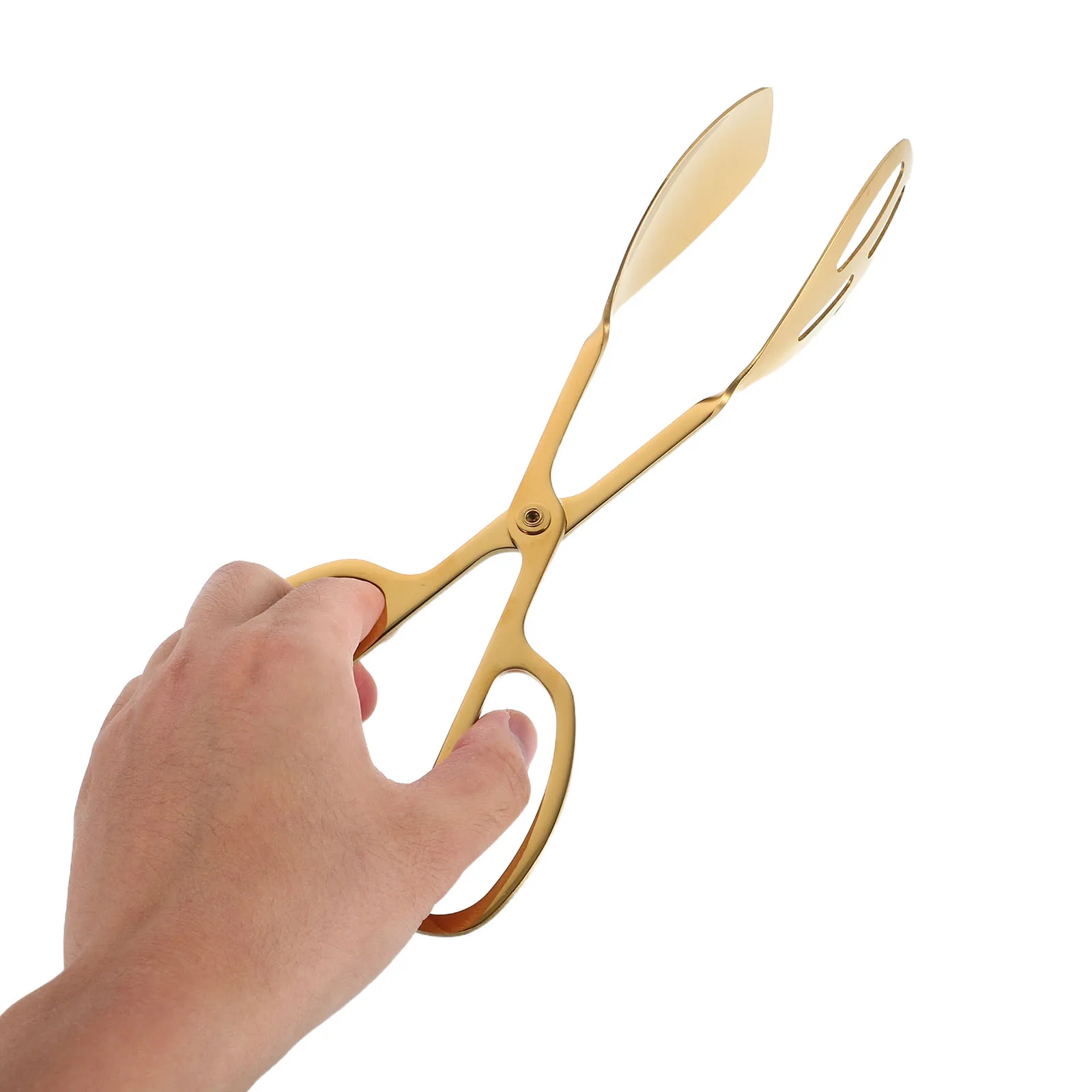 

Ergonomic Gold Tongs Stainless Steel Heat Resistant Serving Utensils for Bbq Grilling Baking Toast Appetizers Buffet Parties