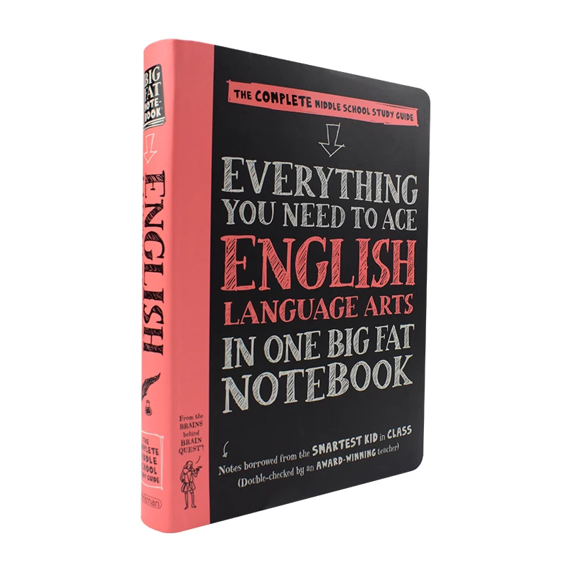 Cuaderno grande de Artes en inglés para estudiantes de Honor de escuela secundaria americana, todo lo que necesitas para Ace, súper notas