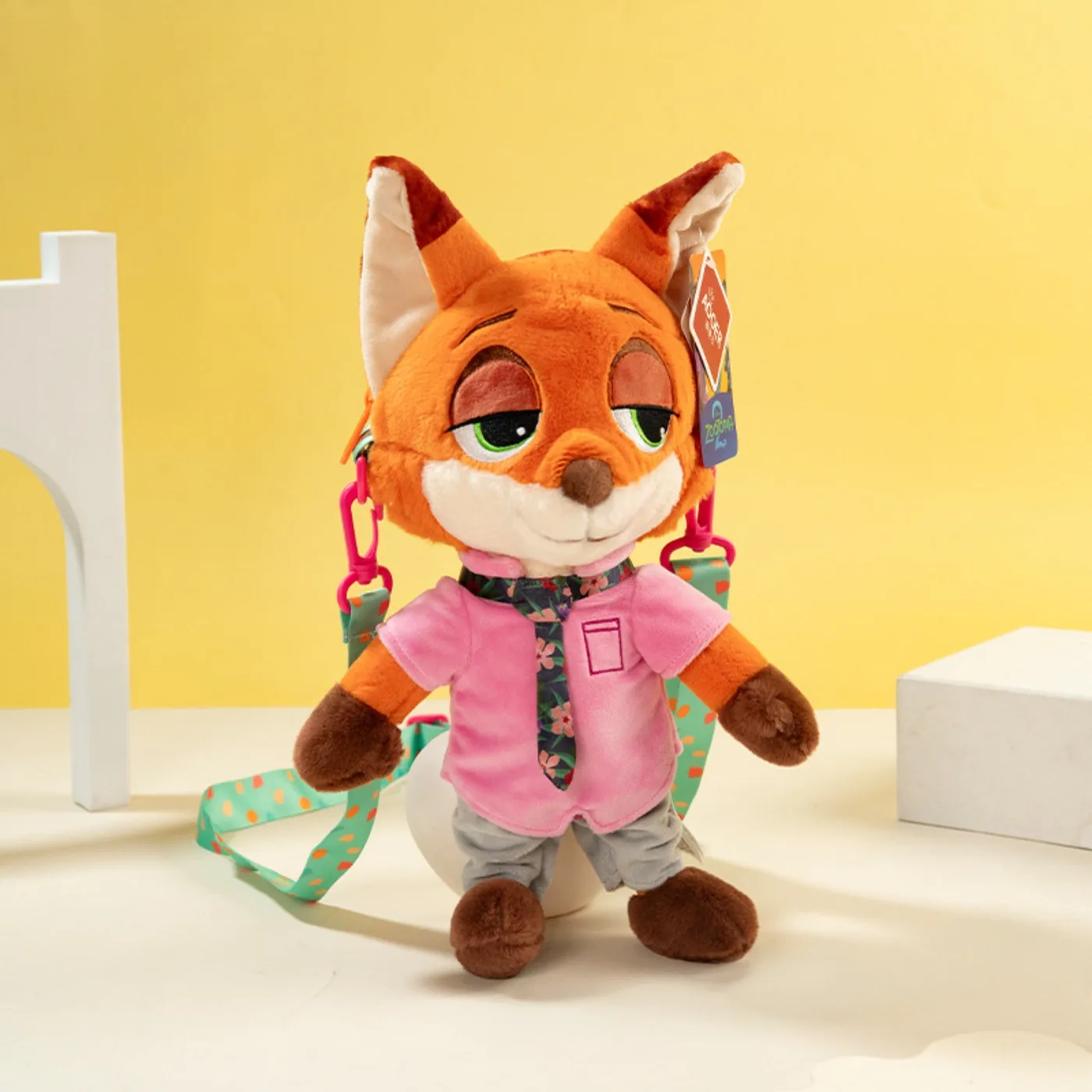 AOGER Genuine Zootopia Plush Judy Nick Sloth Sheep Leopard Finnick Pendant Cute Charm Sloth Decoration Birthday Gift