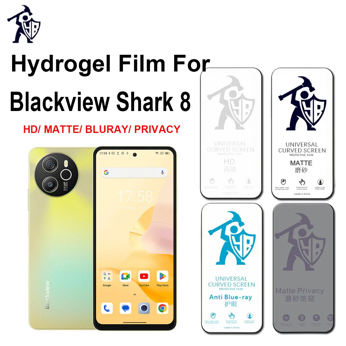 

2 шт. матовая пленка для Blackview Shark 8 HD Защита экрана для Blackview Shark 8 антишпионская Защитная Гидрогелевая пленка для конфиденциальности