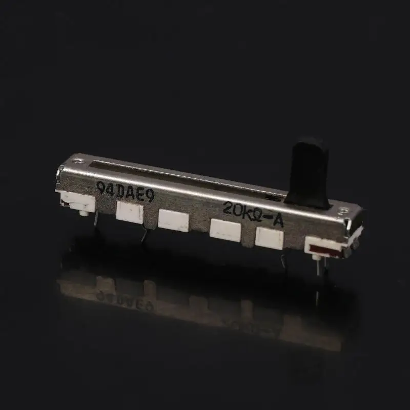 1/2/3PCS 45mm Straight Side Potentiometer A20K With A Shaft Length Of 15mm And 3 Pins Single-gang Straight Slide Potentiometer