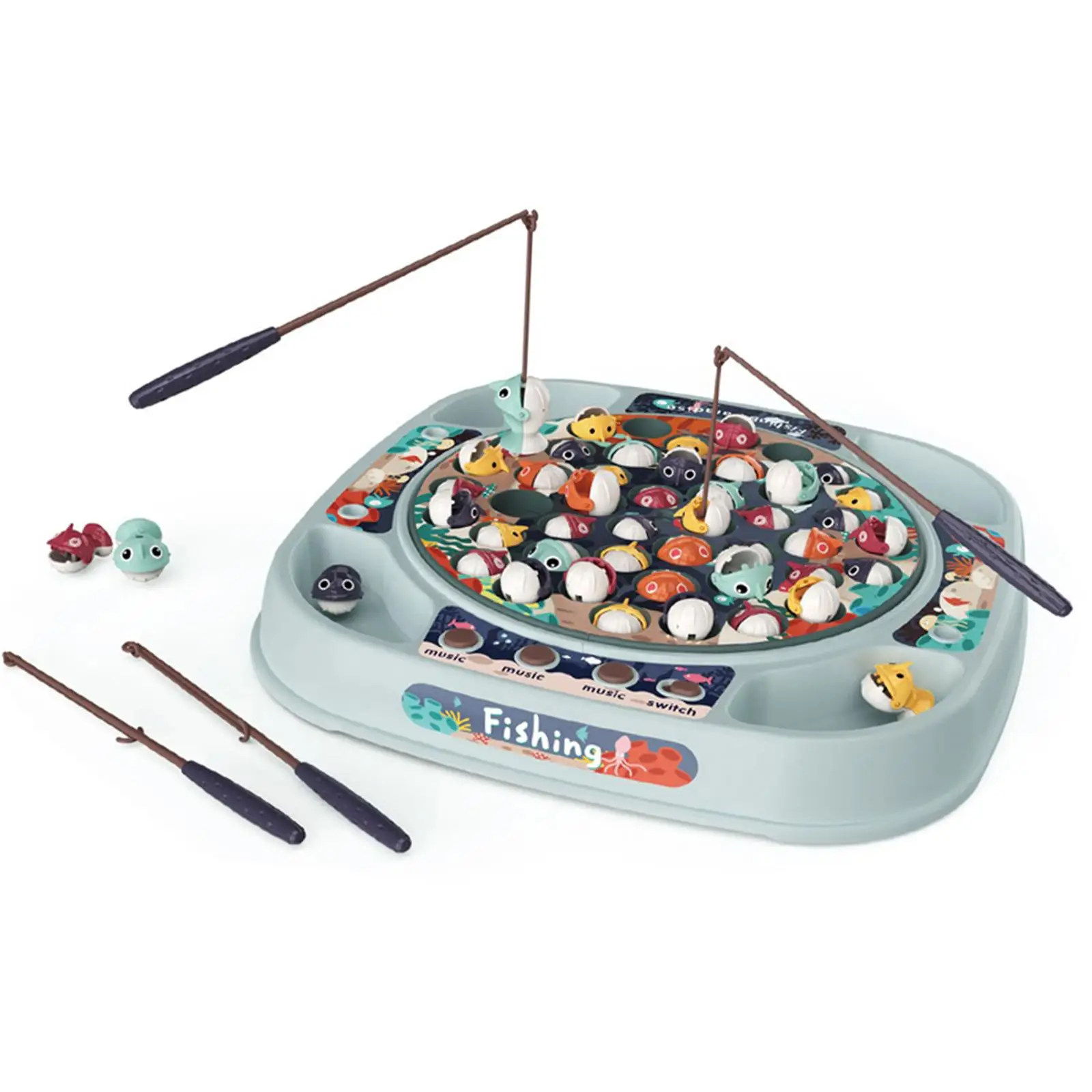 Rotating Fishing Toys for Kids 3-5 Toddlers 2 Year Old Preschool Educational Learning Games Children Activity Play Set