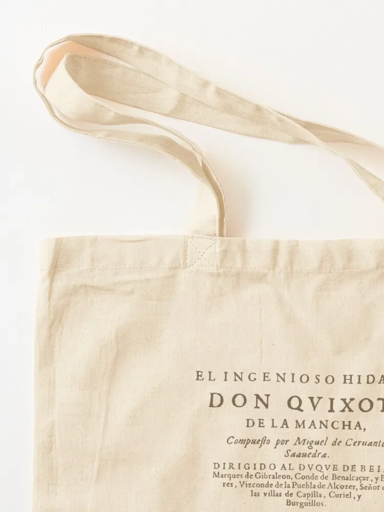 Cervantes, Don Quijote de la Mancha 1605 Tote Bag ecological bags Woman shopper bag Shopper handbag