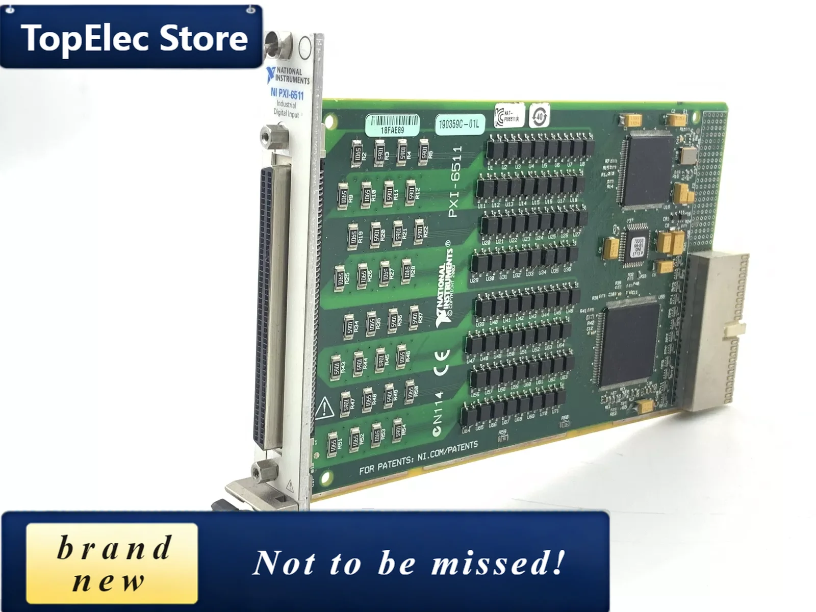 TopElec National Instruments NI PXI-6511 DIO Card, 64 Sink/Source Digital Inputs
