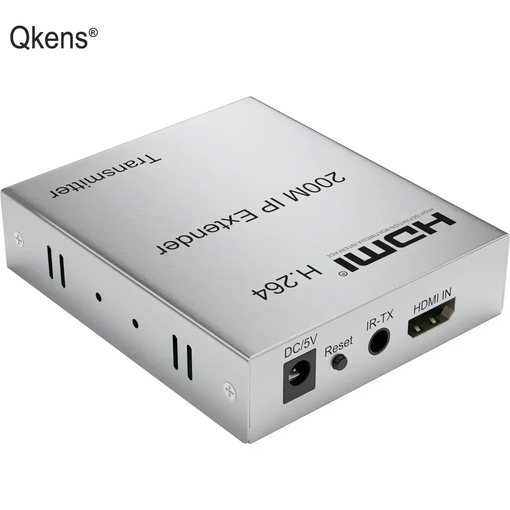 H.264 IP HDMI Ethernet Extender Via CAT5e CAT6 RJ45 Cable 200M 1080p Video Converter Transmitter Receiver for PS3 PS4 PC To TV