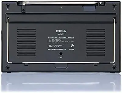 راديو H501 Digital Worldband AM/FM على الموجات القصيرة على الموجات الطويلة مع استقبال SSB ومكبرات صوت مزدوجة ومشغل MP3، أسود غير لامع #5