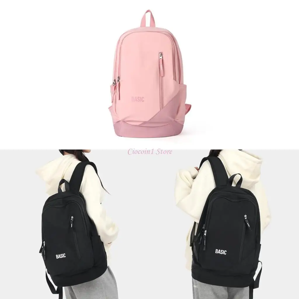 

Y1UB Japanese School Backpack Harajuku Nylon School Bag Large Capacity Laptop Daypack Book Bags