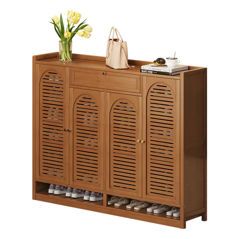 Design Drawer Shoe Cabinet Modern Tall Beutiful Wood Space Saving Shoe Cabinet Storage Tall Armario Zapatero Furniture For Home
