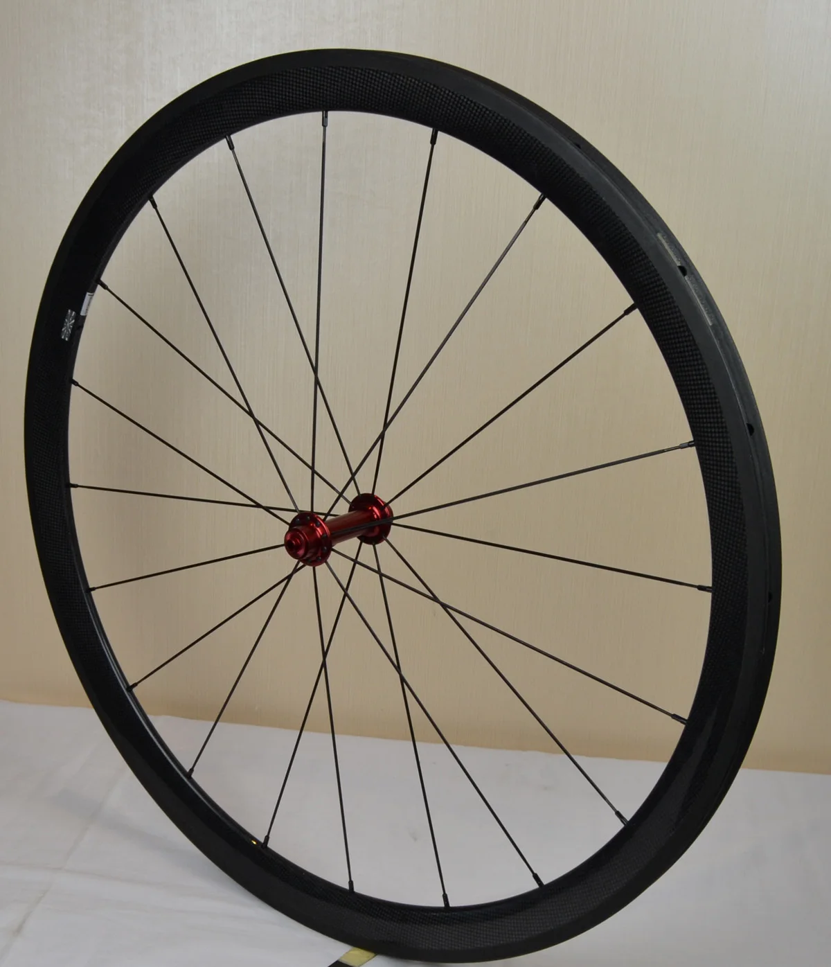 carbon fiber road tubular wheels bike tubular rims 20/24holes width 20mm depth 44mm in stock for sale